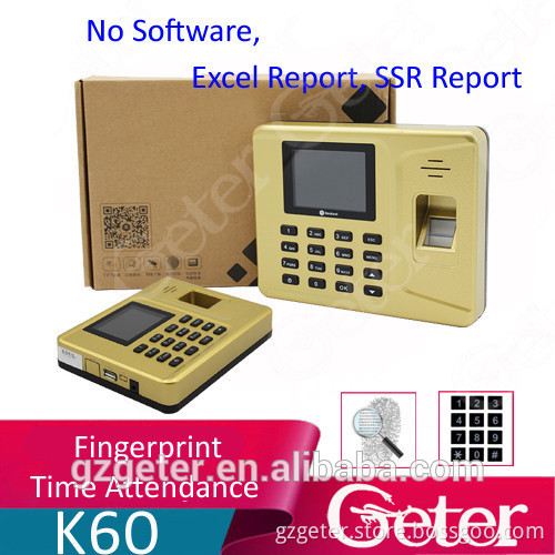 Arabic, Spanish, Vietnamese English RFID card reader time attendace with USB host or TCP/IP 800 fingerprint capacity